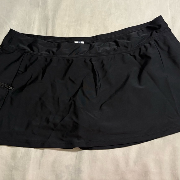 Black Swim Skirt - Picture 2 of 6